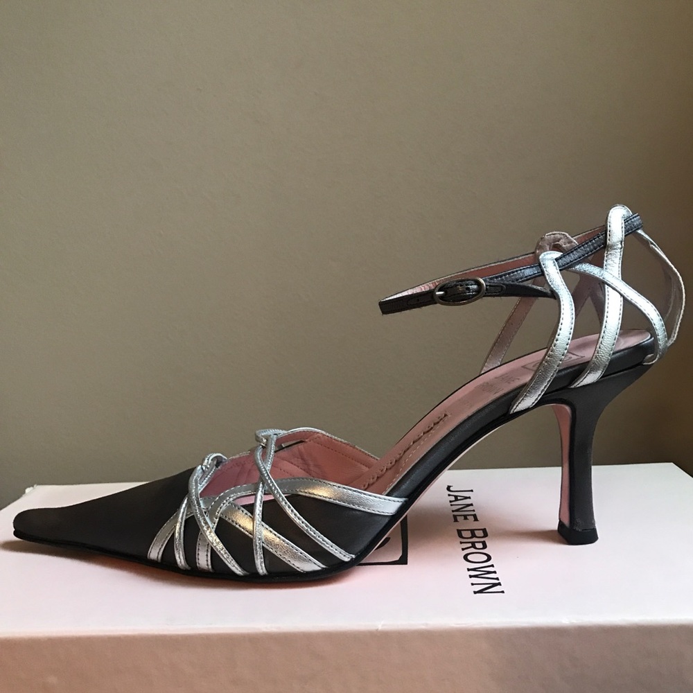 2 Shades of Silver Designer Heels PRICE DROP